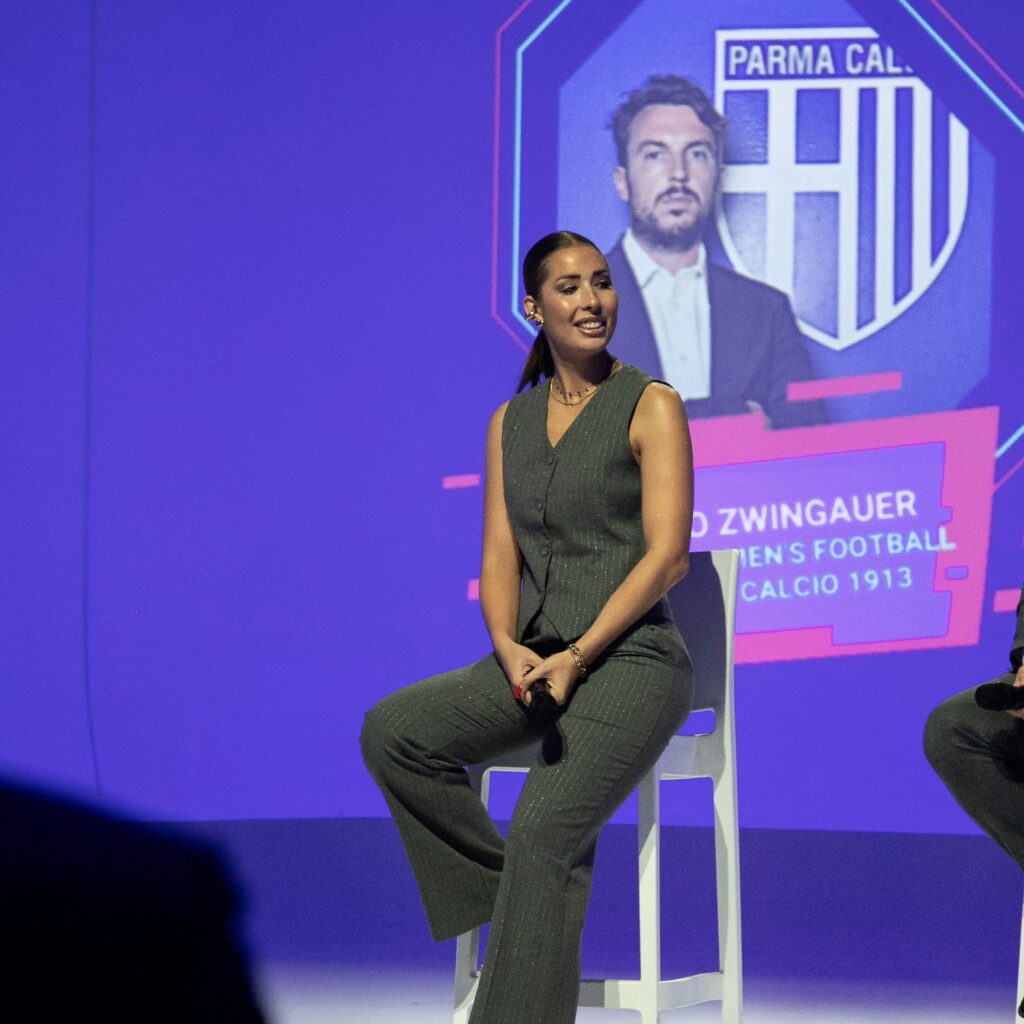 Maria Caciotto durante il talk First Half 2026