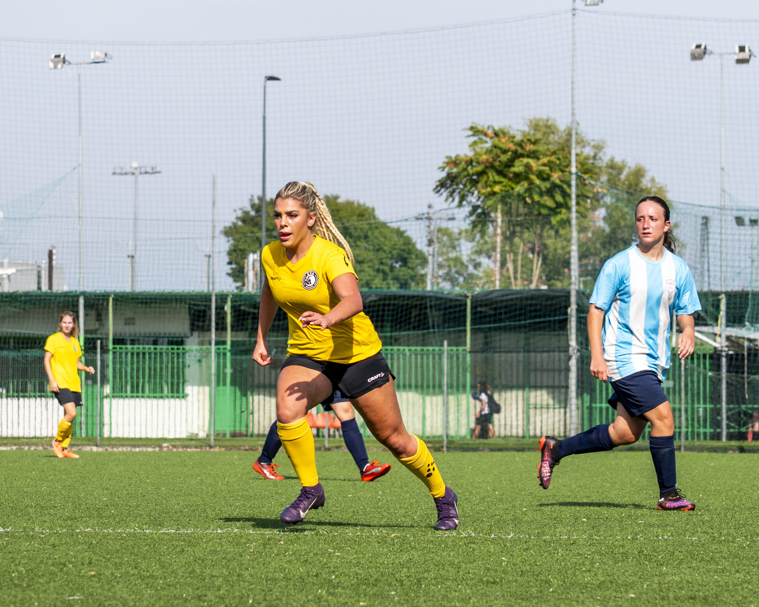 Chiara d'Ambrosio in campo con EVA Milano